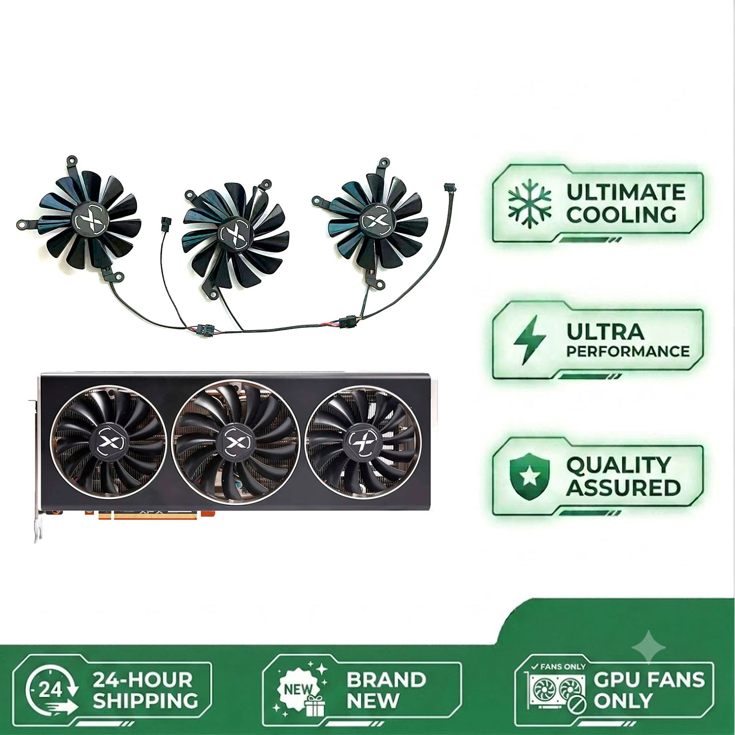 Rx 6700 Xt 12Gb Graphics Card - Novo ventilador de GPU DIY 4PIN